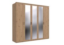 Drehtürenschrank >NADJA< in EICHE DEKOR /...