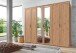 Drehtürenschrank >NADJA< in ARTISAN EICHE DEKOR / SPIEGEL - 270x208x58cm (BxHxT)