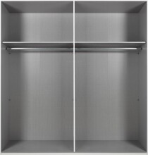 Drehtürenschrank >NADJA< in ARTISAN EICHE DEKOR / SPIEGEL - 180x208x58cm (BxHxT)