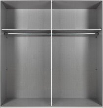 Drehtürenschrank >NADJA< in ARTISAN EICHE DEKOR / SPIEGEL - 180x208x58cm (BxHxT)