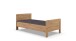 Bett >NADJA< in ARTISAN EICHE NACHBILDUNG - 98x85x207cm (BxHxT)