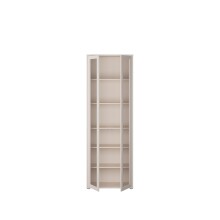 Glasvitrine >ALICE SPRINGS< in Sand - 74,5x214,3x34,9cm (BxHxT)