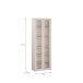 Glasvitrine >ALICE SPRINGS< in Sand - 74,5x214,3x34,9cm (BxHxT)
