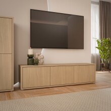 Lowboard >ALICE SPRINGS< in Elegancia Eiche Dekor - 154,2x41,5x34,9cm (BxHxT)