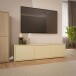 Lowboard >ALICE SPRINGS< in Buttergelb - 154,2x41,5x34,9cm (BxHxT)