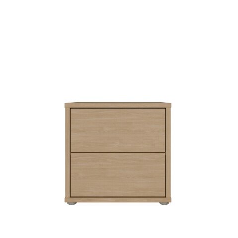 Nachtkommode >ALICE SPRINGS< in Elegancia Eiche Dekor - 49,8x47,9x41,5cm (BxHxT)