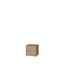 Nachtkommode >ALICE SPRINGS< in Elegancia Eiche Dekor - 49,8x47,9x41,5cm (BxHxT)