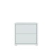 Nachtkommode >ALICE SPRINGS< in Secret grey - 49,8x47,9x41,5cm (BxHxT)