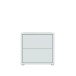 Nachtkommode >ALICE SPRINGS< in Secret grey - 49,8x47,9x41,5cm (BxHxT)