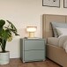Nachtkommode >ALICE SPRINGS< in Salbei - 49,8x47,9x41,5cm (BxHxT)