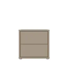 Nachtkommode >ALICE SPRINGS< in Taupe -...