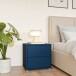 Nachtkommode >ALICE SPRINGS< in Nachtblau - 49,8x47,9x41,5cm (BxHxT)