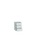 Nachtkommode >ALICE SPRINGS< in Secret grey - 49,8x68,7x41,5cm (BxHxT)