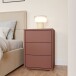 Nachtkommode >ALICE SPRINGS< in Terrakotta - 49,8x68,7x41,5cm (BxHxT)