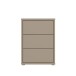 Nachtkommode >ALICE SPRINGS< in Taupe - 49,8x68,7x41,5cm (BxHxT)