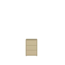 Nachtkommode >ALICE SPRINGS< in  Buttergelb - 49,8x68,7x41,5cm (BxHxT)