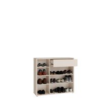 Schuhkommode >ALICE SPRINGS< in Sand - 109,2x99,1x34,9cm (BxHxT)