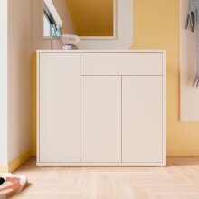 Schuhkommode >ALICE SPRINGS< in Sand - 109,2x99,1x34,9cm (BxHxT)