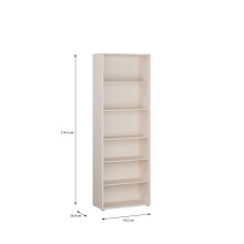 Regal >ALICE SPRINGS< in Sand - 74,5x214,3x34,9cm (BxHxT)