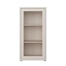 Vitrine >ALICE SPRINGS< in Sand / Glas -...