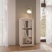 Vitrine >ALICE SPRINGS< in Sand / Glas - 49,8x99,1x34,9cm (BxHxT)