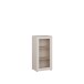 Vitrine >ALICE SPRINGS< in Sand / Glas - 49,8x99,1x34,9cm (BxHxT)