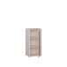 Vitrine >ALICE SPRINGS< in Sand / Glas - 49,8x99,1x34,9cm (BxHxT)