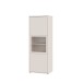 Stauraumvitrine >ALICE SPRINGS< in Sand / Glas - 64,8x179,1x44cm (BxHxT)