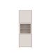 Stauraumvitrine >ALICE SPRINGS< in Sand / Glas - 64,8x179,1x44cm (BxHxT)