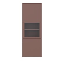 Stauraumvitrine >ALICE SPRINGS< in Terrakotta /...