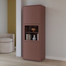 Stauraumvitrine >ALICE SPRINGS< in Terrakotta /...