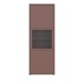 Stauraumvitrine >ALICE SPRINGS< in Terrakotta / Glas - 64,8x179,1x44cm (BxHxT)