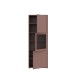 Stauraumvitrine >ALICE SPRINGS< in Terrakotta / Glas - 64,8x179,1x44cm (BxHxT)