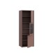 Stauraumvitrine >ALICE SPRINGS< in Terrakotta / Glas - 64,8x179,1x44cm (BxHxT)