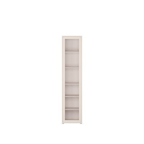 Vitrine >ALICE SPRINGS< in Sand / Glas - 49,8x214,3x34,9cm (BxHxT)
