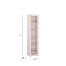 Vitrine >ALICE SPRINGS< in Sand / Glas - 49,8x214,3x34,9cm (BxHxT)