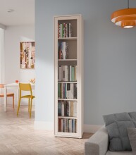 Vitrine >ALICE SPRINGS< in Sand / Glas -...