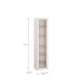 Vitrine >ALICE SPRINGS< in Sand / Glas - 49,8x214,3x34,9cm (BxHxT)