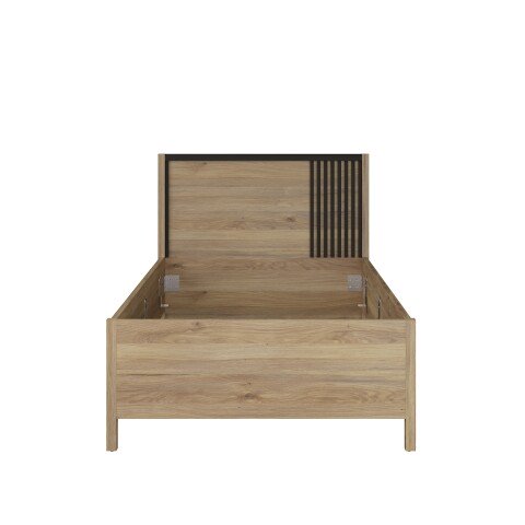 Bett >JYTANA< in Mauvella Eiche Dekor - 97,9x89,7x206,9cm (BxHxT)