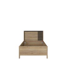 Bett >JYTANA< in Mauvella Eiche Dekor - 97,9x89,7x206,9cm (BxHxT)