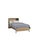 Bett >JYTANA< in Mauvella Eiche Dekor - 97,9x89,7x206,9cm (BxHxT)
