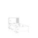 Bett >JYTANA< in Mauvella Eiche Dekor - 97,9x89,7x206,9cm (BxHxT)