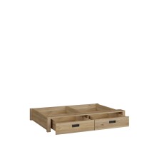 Bett >JYTANA< (inkl. Schubkästen) Eiche Dekor - 97,9x89,7x206,9cm (BxHxT)