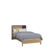 Bett >JYTANA< (inkl. Schubkästen) Eiche Dekor - 97,9x89,7x206,9cm (BxHxT)