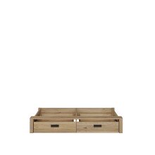 Bett >JYTANA< (inkl. Schubkästen) Eiche Dekor - 97,9x89,7x206,9cm (BxHxT)