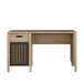Schreibtisch >JYTANA< in Mauvella Eiche Dekor / Schwarz - 125x72,3x56,5 (BxHxT)