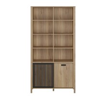 Regal >JYTANA< in Mauvella Eiche Dekor - 103,4x200,3x40,3cm (BxHxT)
