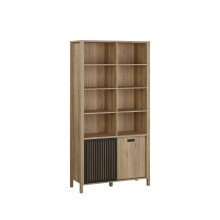 Regal >JYTANA< in Mauvella Eiche Dekor - 103,4x200,3x40,3cm (BxHxT)