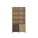 Regal >JYTANA< in Mauvella Eiche Dekor - 103,4x200,3x40,3cm (BxHxT)