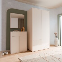 Garderobenschrank >ALICE SPRINGS< in Sand - 114,5x214,3x60cm (BxHxT)